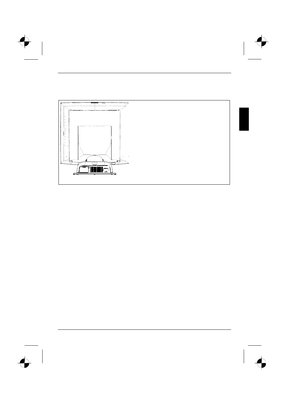 Connecting cables to the monitor | FUJITSU 461V FA User Manual | Page 17 / 30
