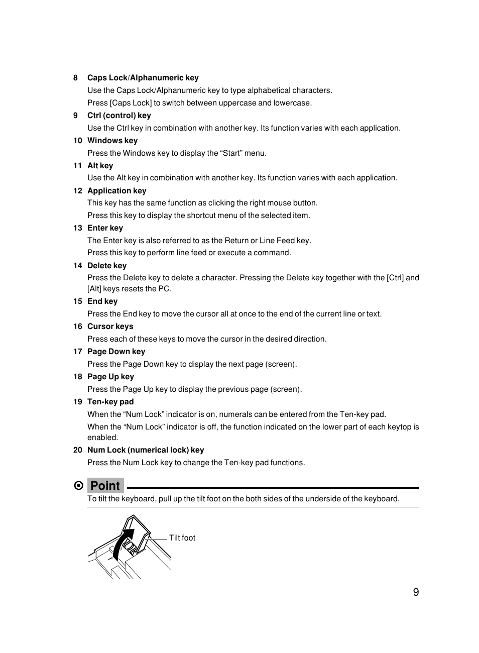 Point | FUJITSU DESKPOWER 6000/SS User Manual | Page 19 / 79