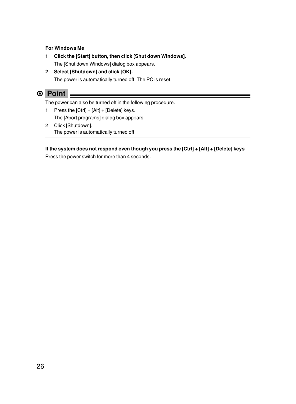Point | FUJITSU DESKPOWER 6000/SS User Manual | Page 36 / 79