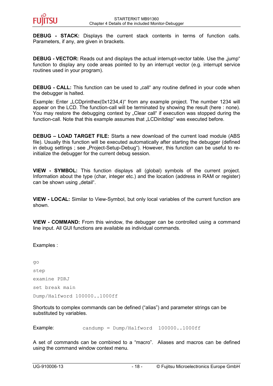 FUJITSU MB91360 User Manual | Page 18 / 43