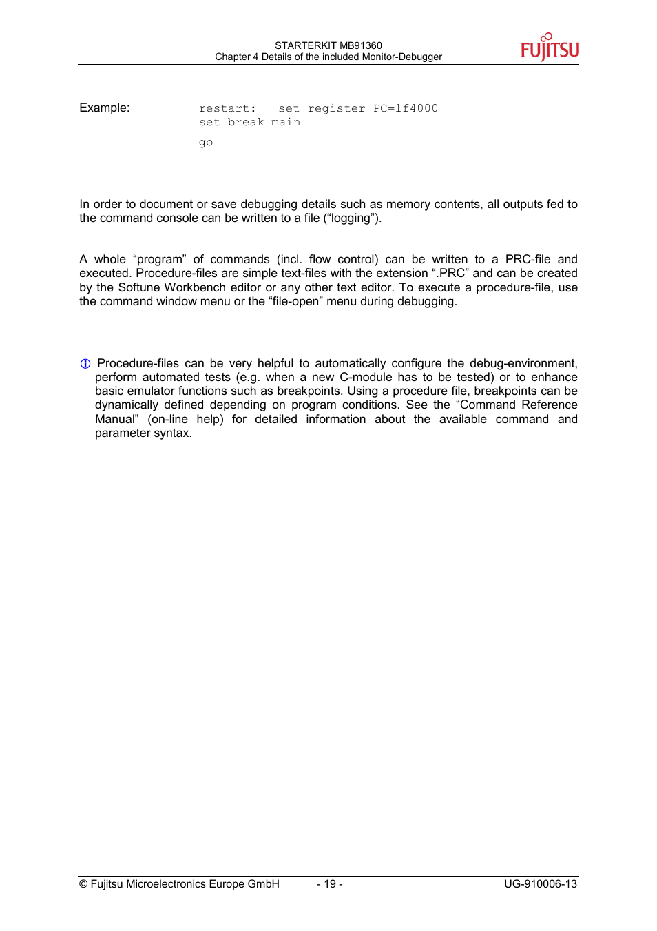 FUJITSU MB91360 User Manual | Page 19 / 43