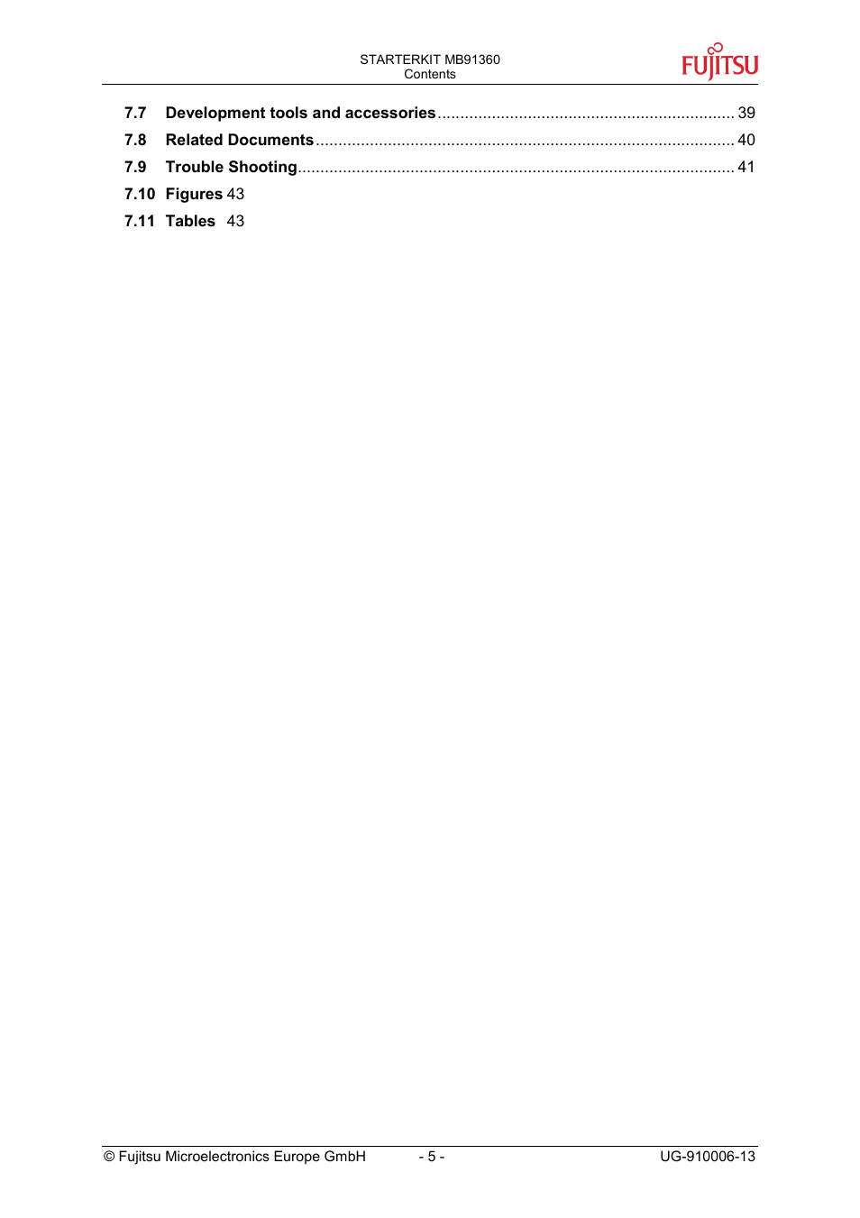 FUJITSU MB91360 User Manual | Page 5 / 43