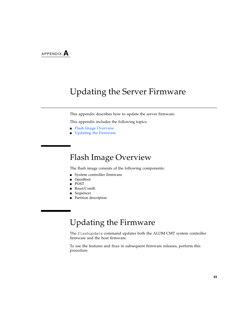 Updating the server firmware, Flash image overview, Updating the firmware | FUJITSU T1000 User Manual | Page 69 / 84