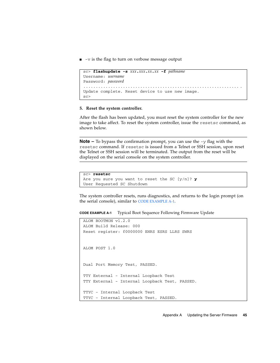 Code example a-1 | FUJITSU T1000 User Manual | Page 71 / 84