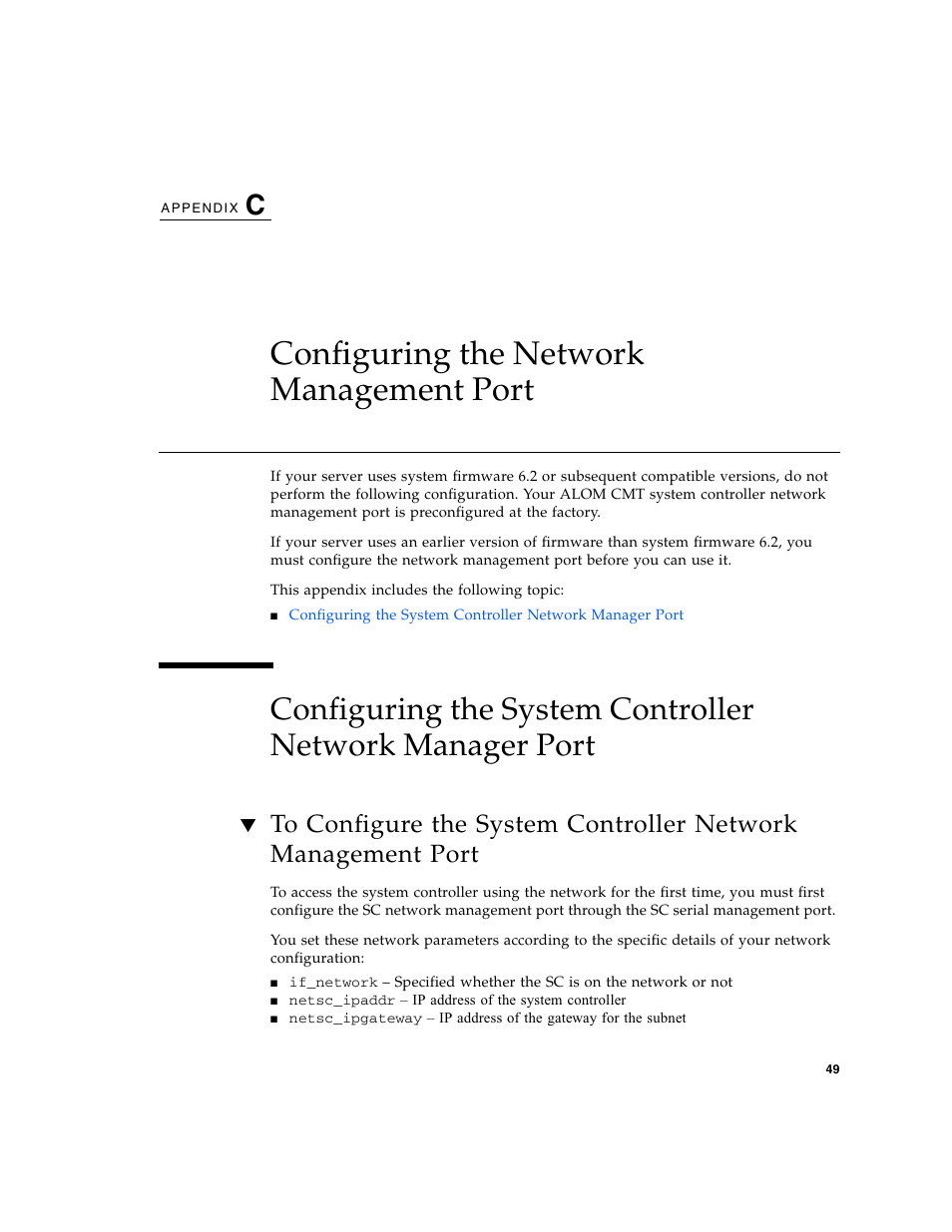 Configuring the network management port | FUJITSU T1000 User Manual | Page 75 / 84