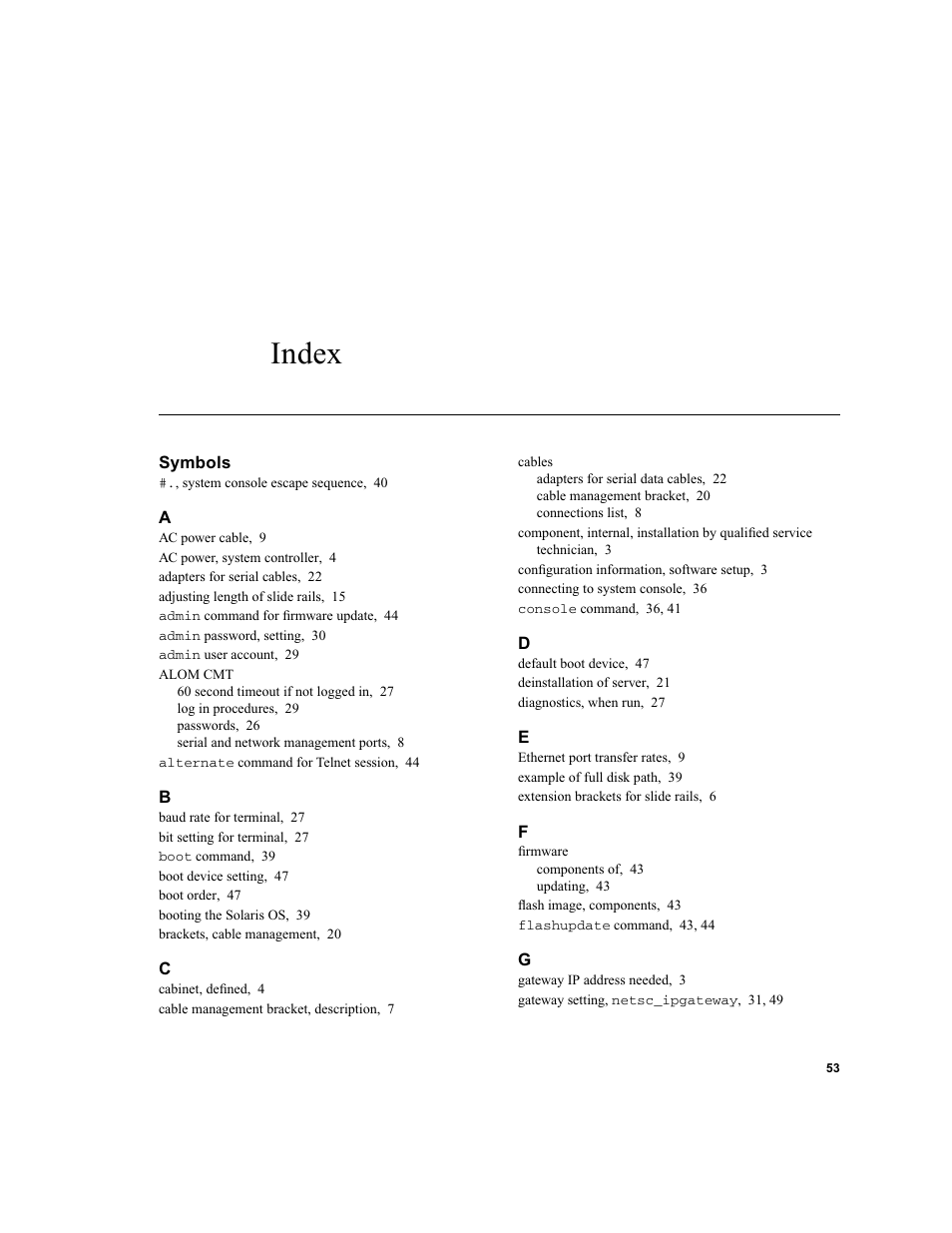 Index | FUJITSU T1000 User Manual | Page 79 / 84