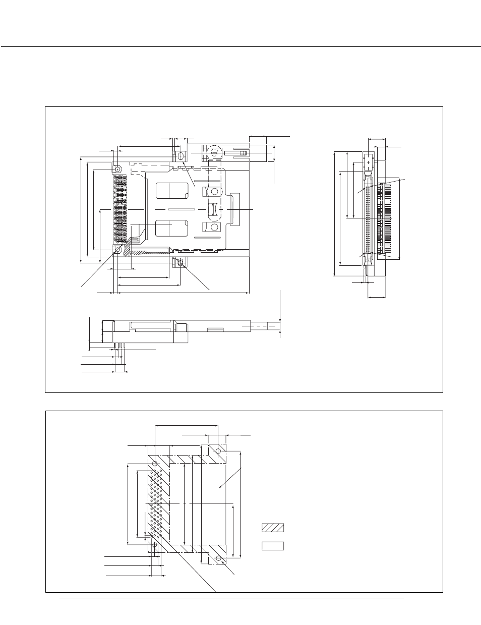 560h series connector conforming to ver. 4, Unit: mm (in.) | FUJITSU 560H User Manual | Page 15 / 21