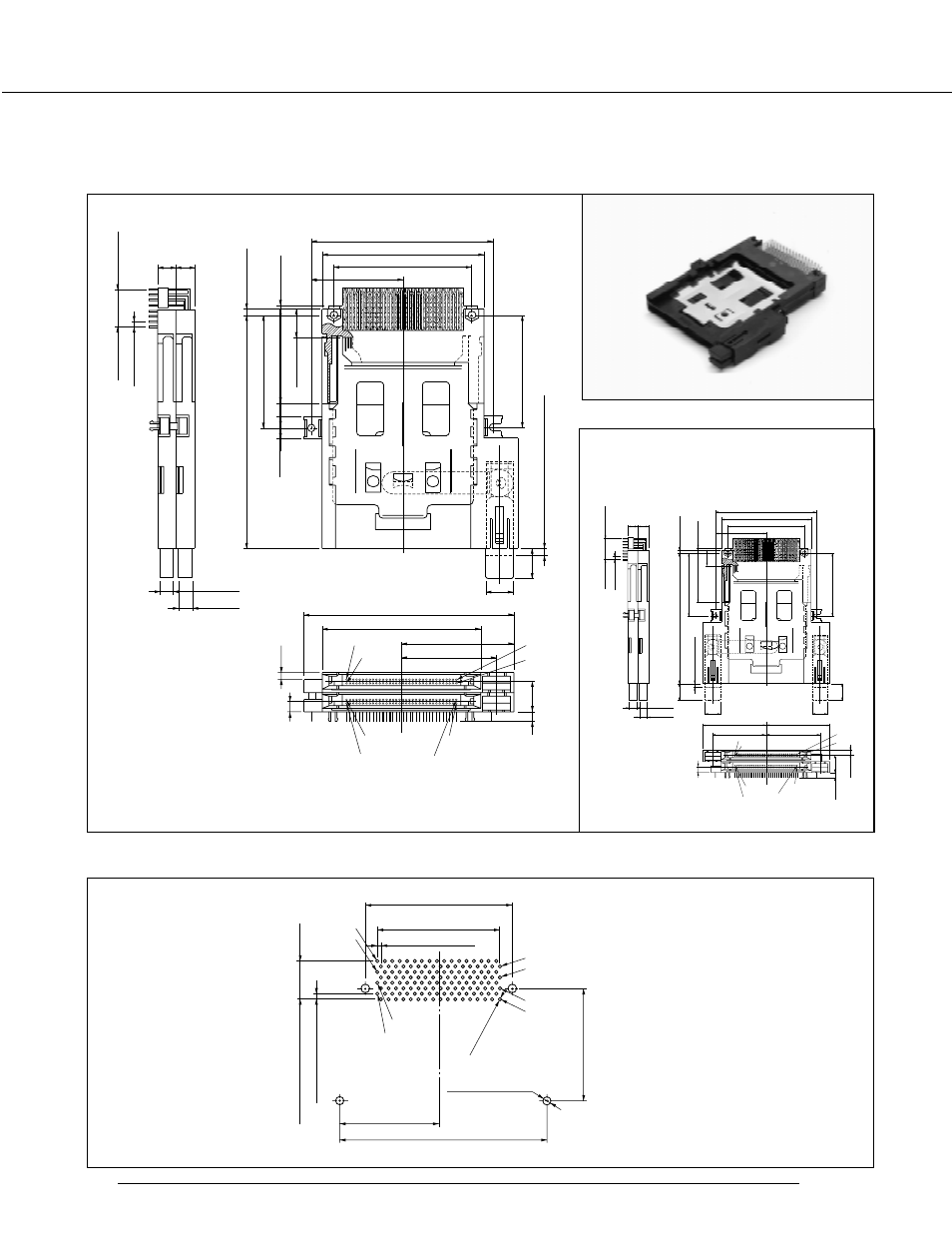 560h series connector conforming to ver. 4, Unit: mm (in.) | FUJITSU 560H User Manual | Page 16 / 21