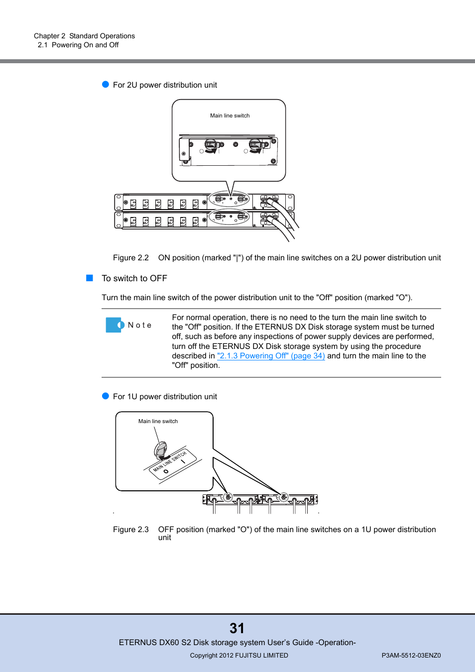 Figure 2.2, Figure 2.3 | FUJITSU Disk Storage System DX60 User Manual | Page 31 / 122