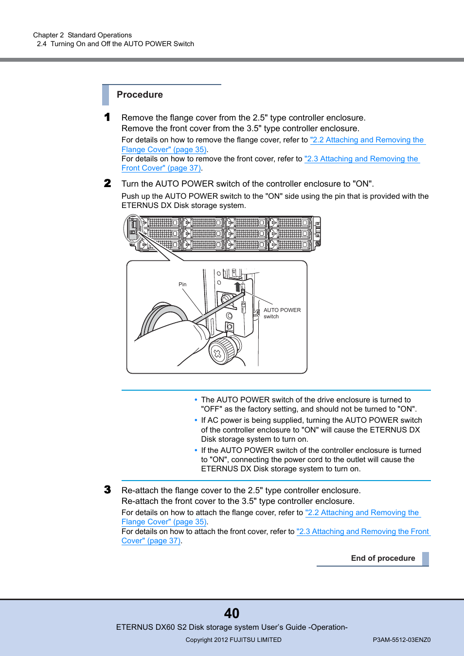 FUJITSU Disk Storage System DX60 User Manual | Page 40 / 122