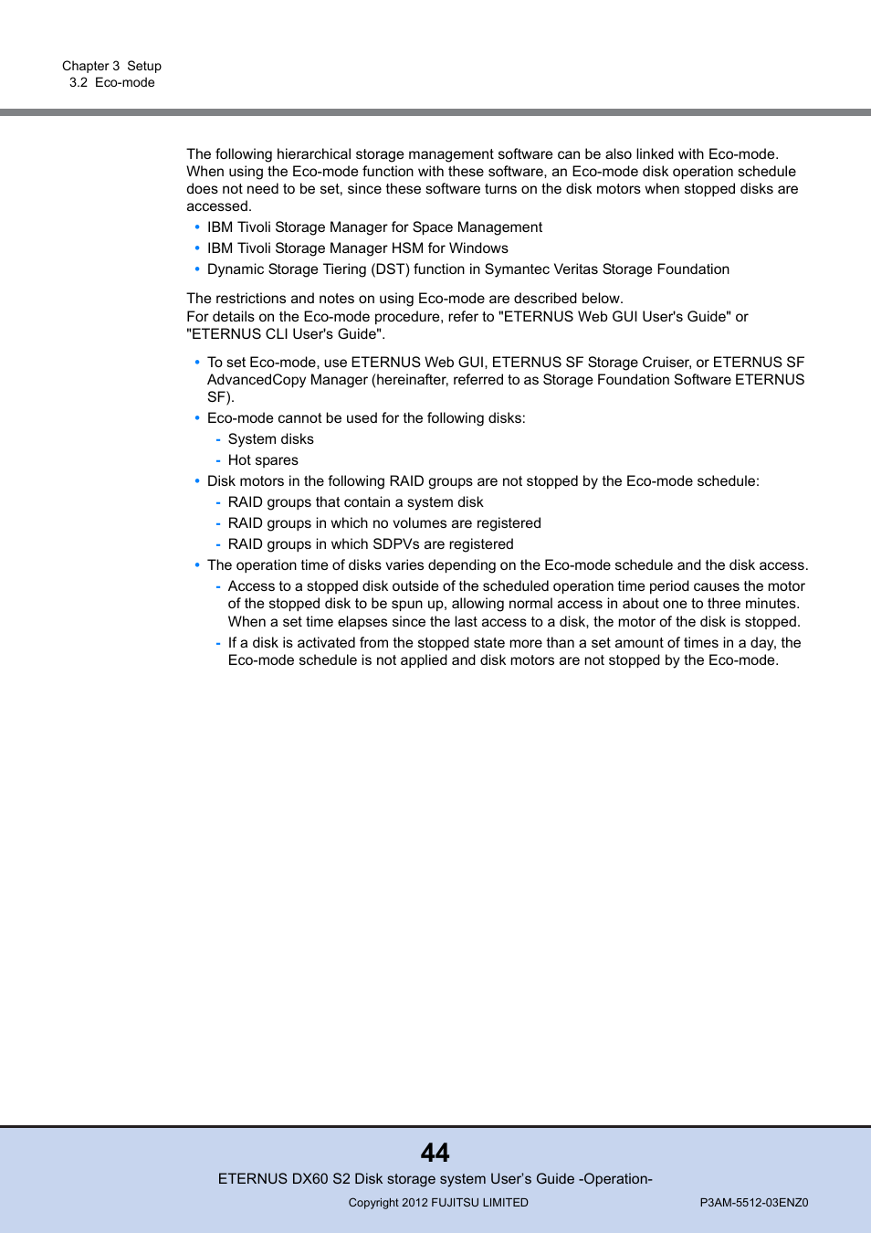 FUJITSU Disk Storage System DX60 User Manual | Page 44 / 122