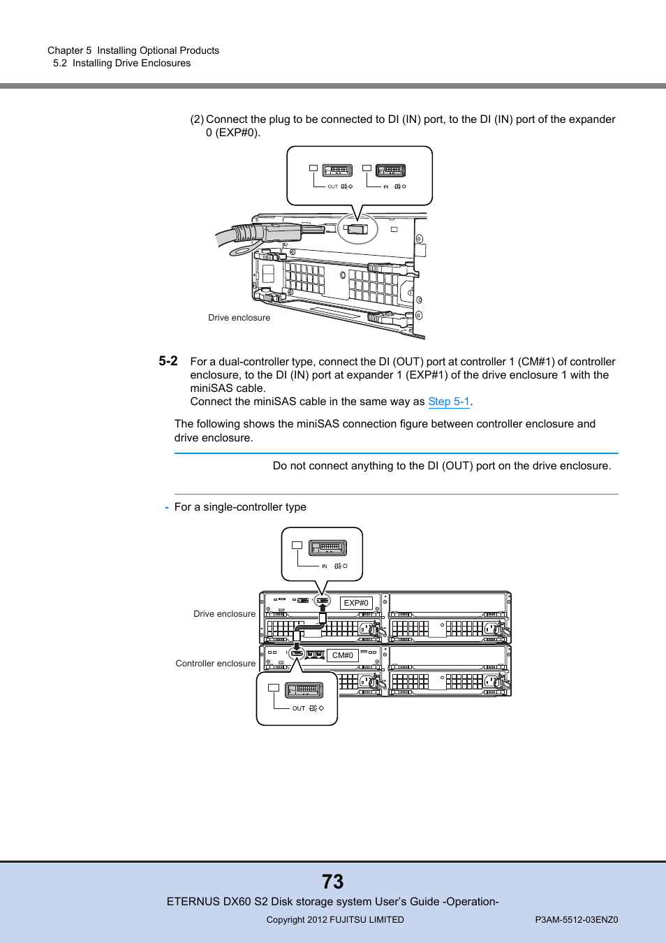 Important | FUJITSU Disk Storage System DX60 User Manual | Page 73 / 122