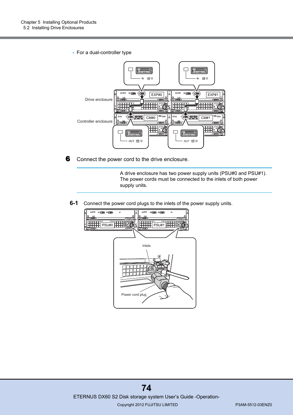 Important | FUJITSU Disk Storage System DX60 User Manual | Page 74 / 122