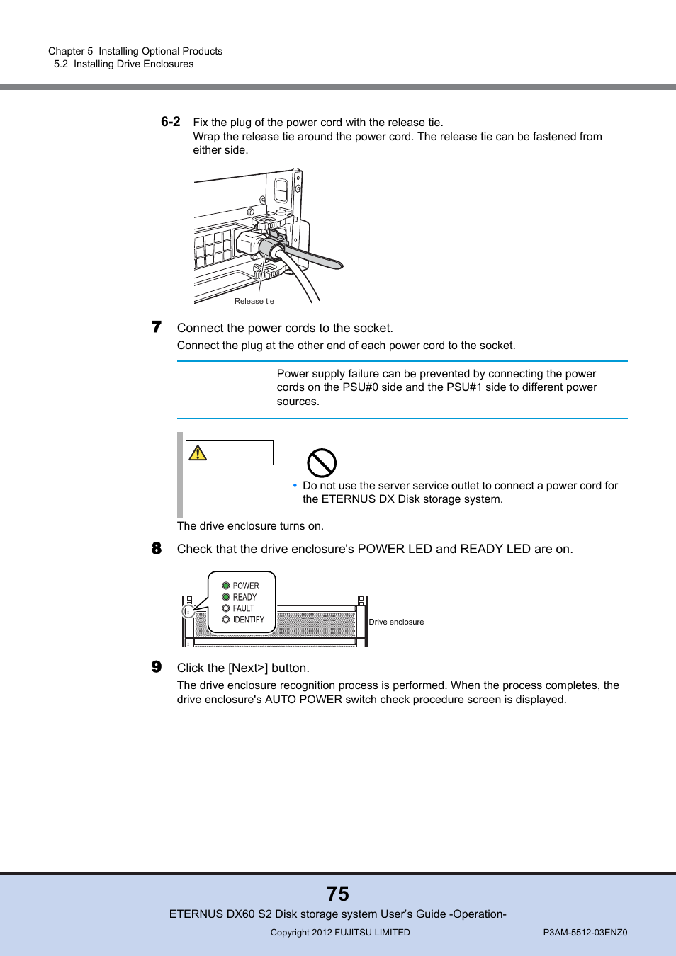 FUJITSU Disk Storage System DX60 User Manual | Page 75 / 122