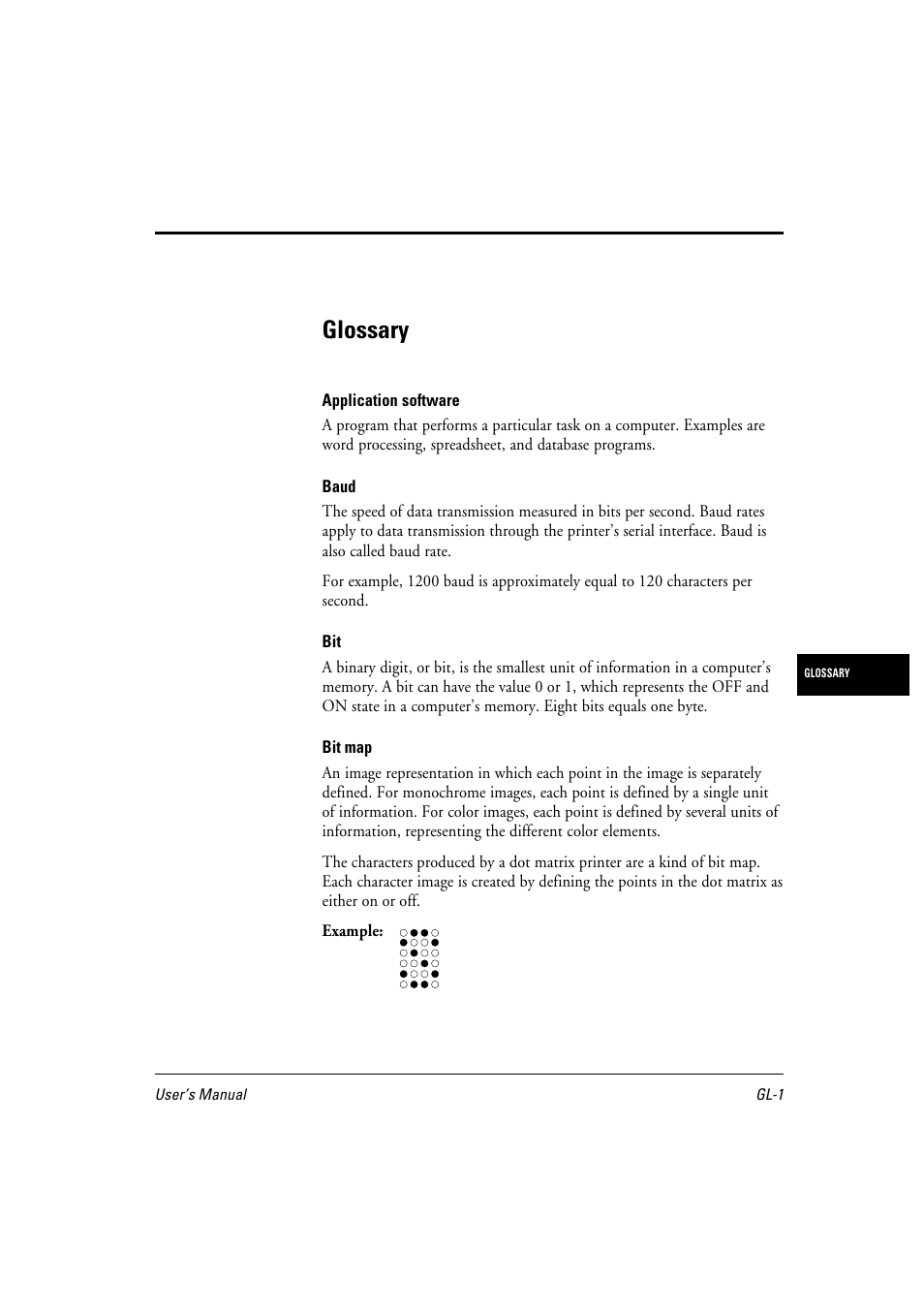 Glossary | FUJITSU 10 ppm User Manual | Page 134 / 146