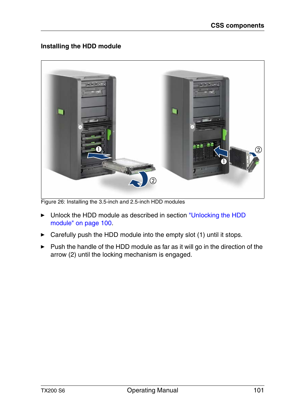 FUJITSU Server TX200 S6 User Manual | Page 101 / 126