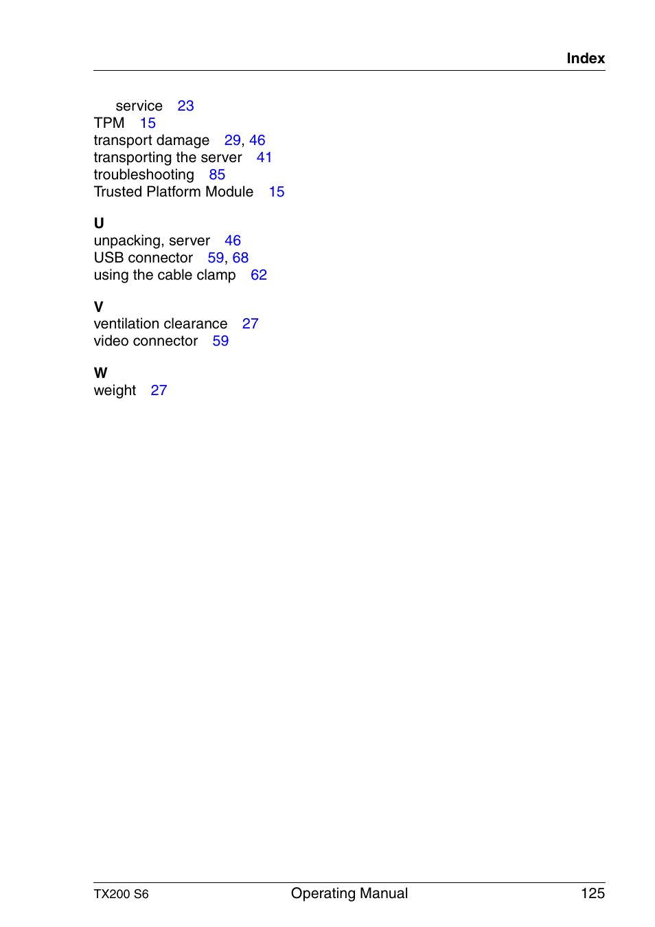 FUJITSU Server TX200 S6 User Manual | Page 125 / 126