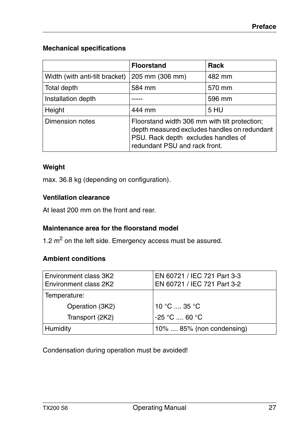 FUJITSU Server TX200 S6 User Manual | Page 27 / 126