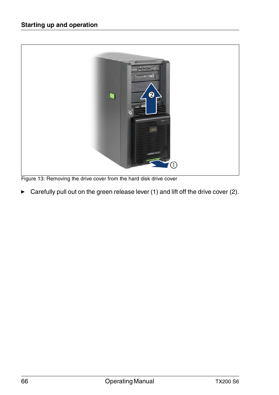 FUJITSU Server TX200 S6 User Manual | Page 66 / 126