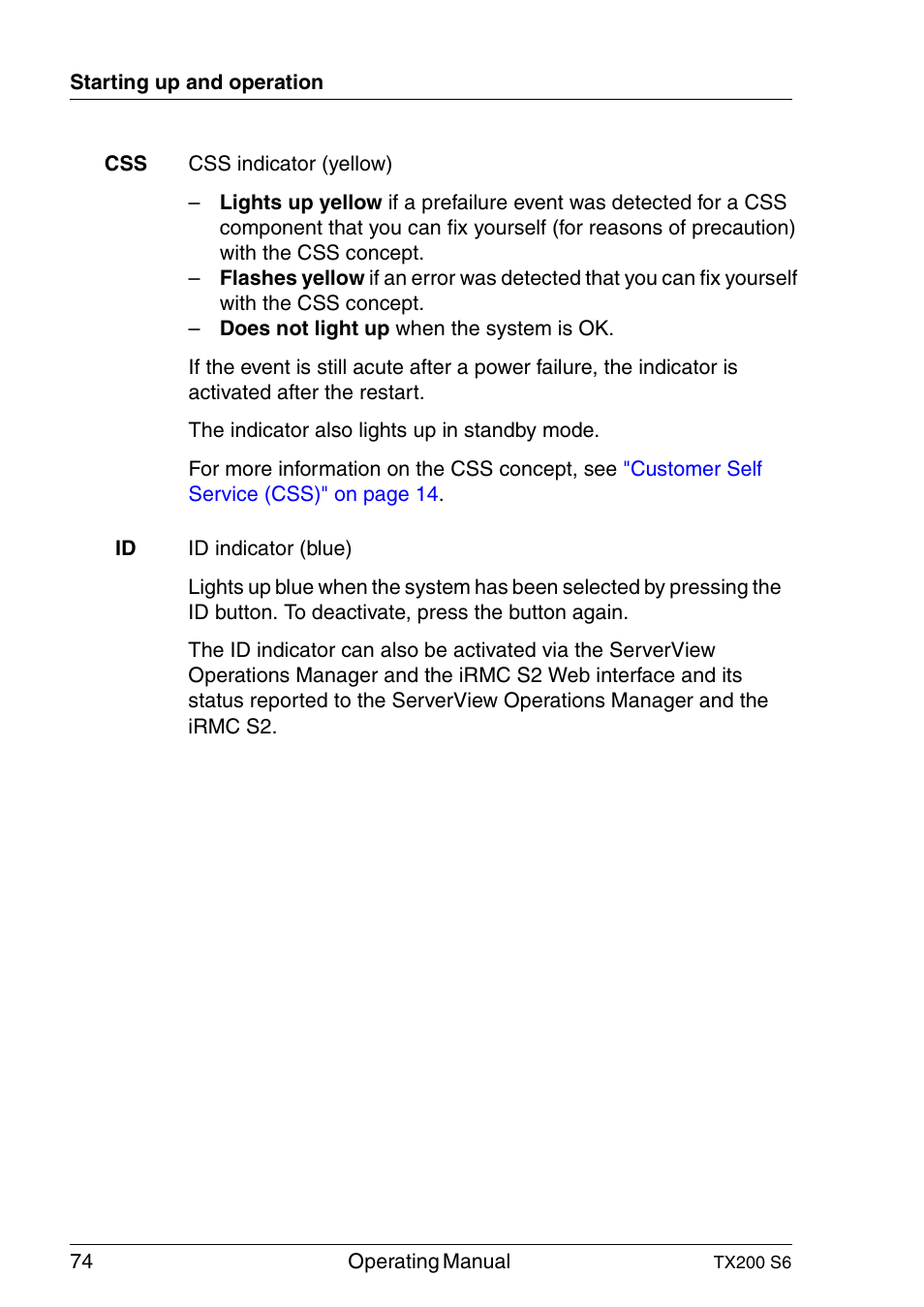 FUJITSU Server TX200 S6 User Manual | Page 74 / 126