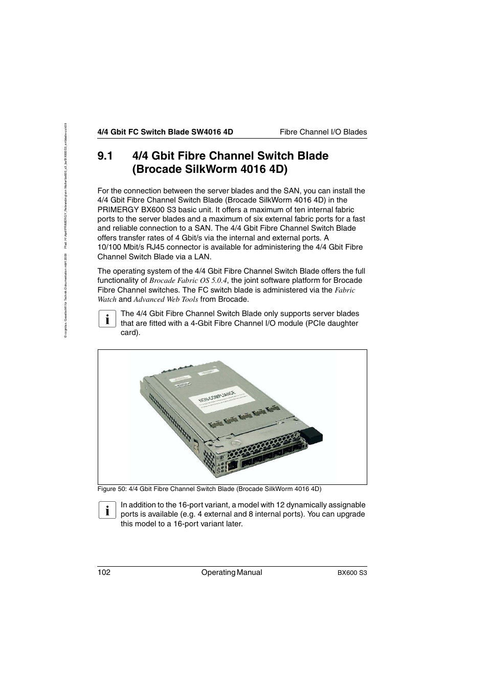 102 operating manual, Bx600 s3 | FUJITSU PRIMERGY BX600 S3 User Manual | Page 102 / 164