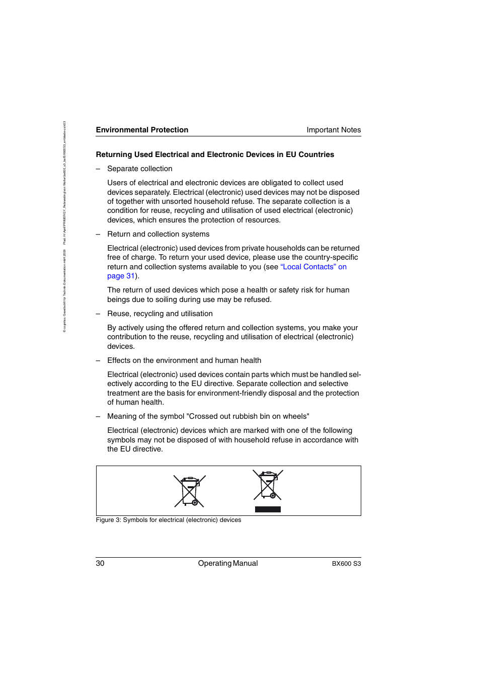 30 operating manual, Bx600 s3 | FUJITSU PRIMERGY BX600 S3 User Manual | Page 30 / 164
