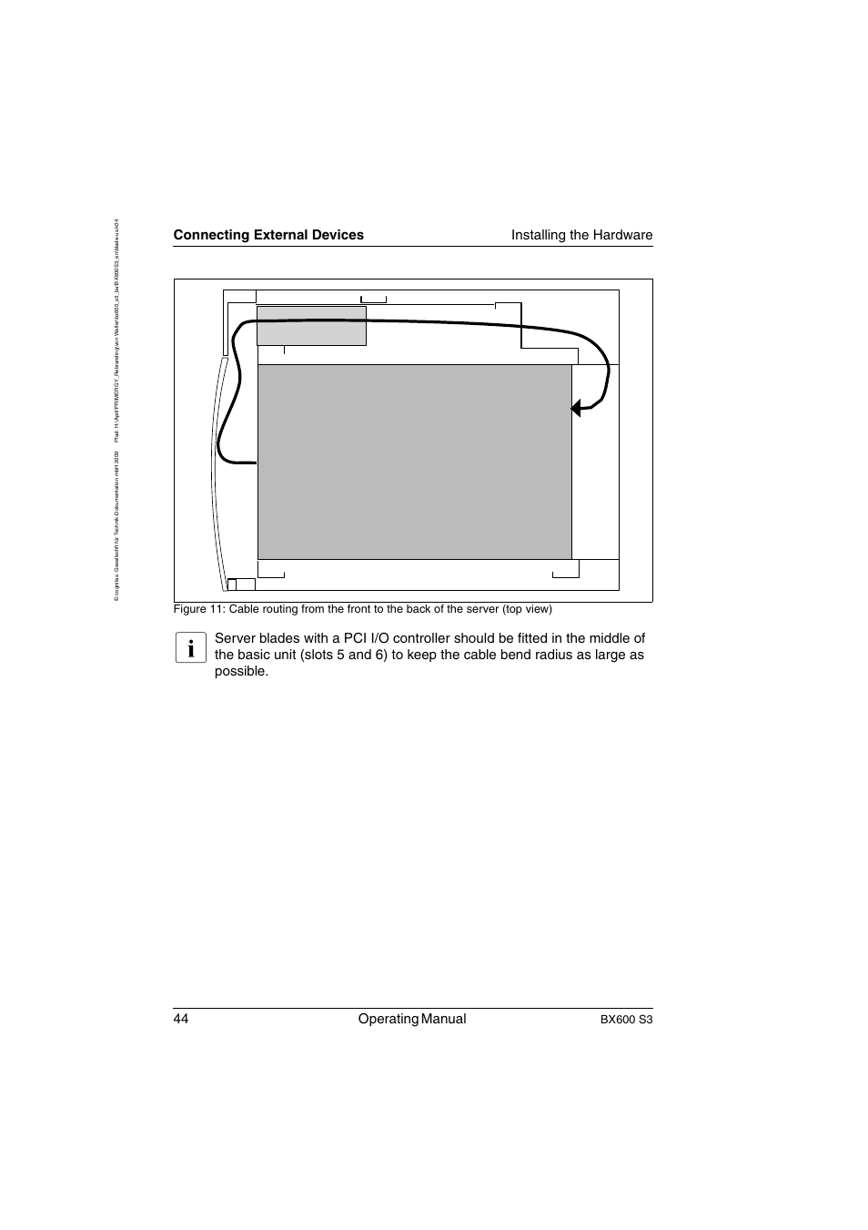 44 operating manual, Bx600 s3 | FUJITSU PRIMERGY BX600 S3 User Manual | Page 44 / 164
