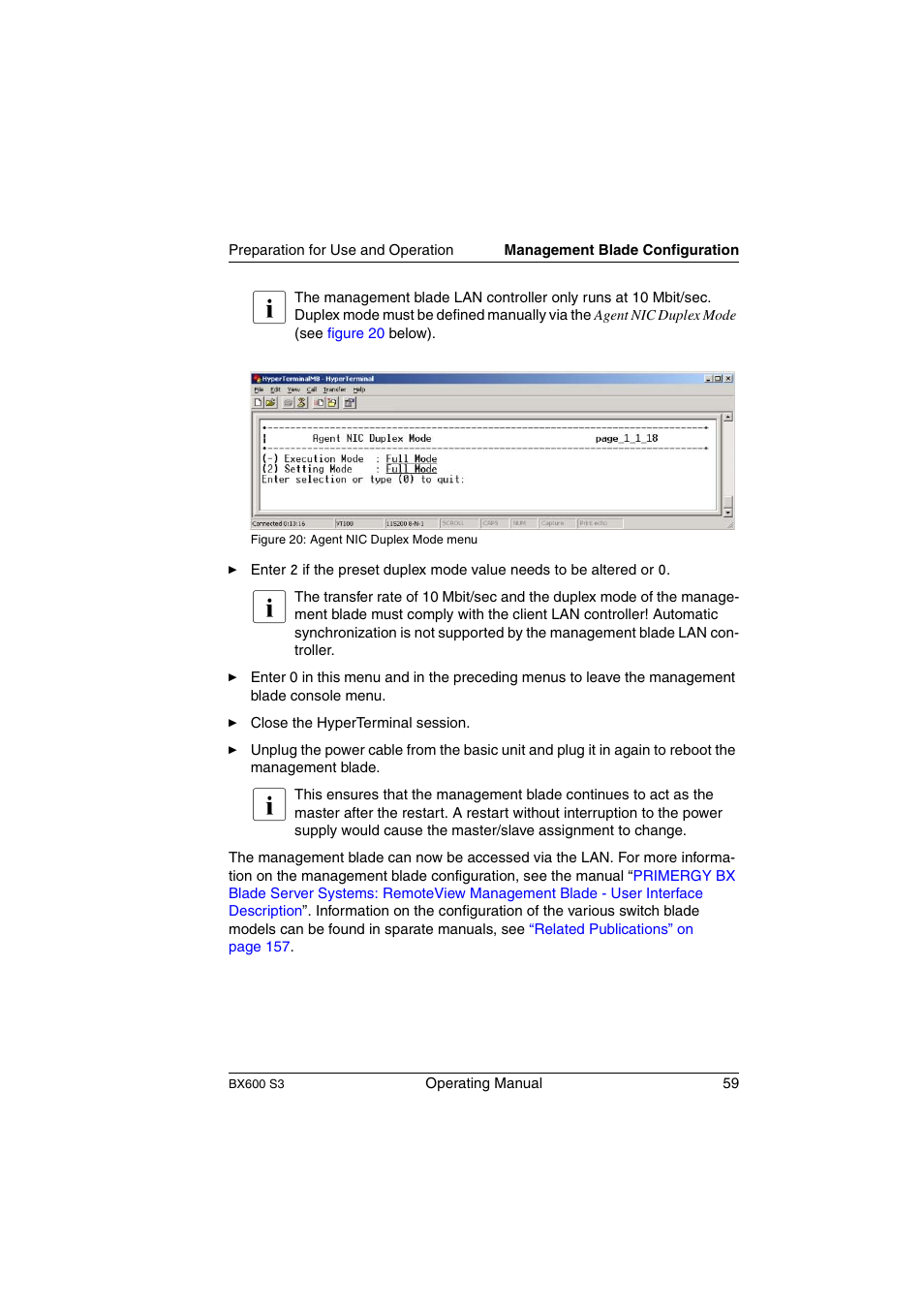 FUJITSU PRIMERGY BX600 S3 User Manual | Page 59 / 164