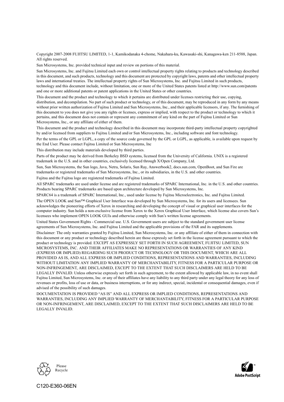 FUJITSU SPARC M3000 User Manual | Page 5 / 56