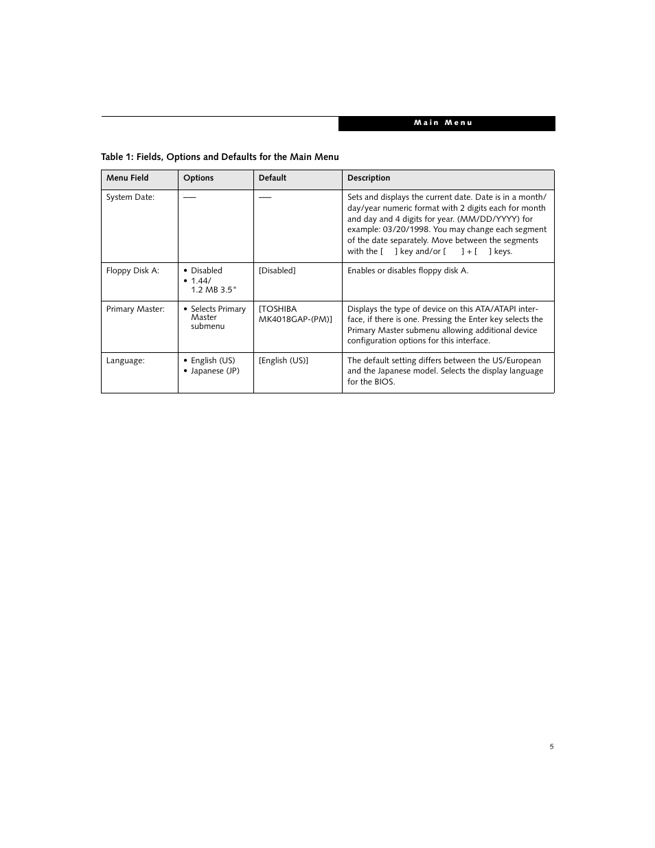 FUJITSU B2620 User Manual | Page 5 / 34