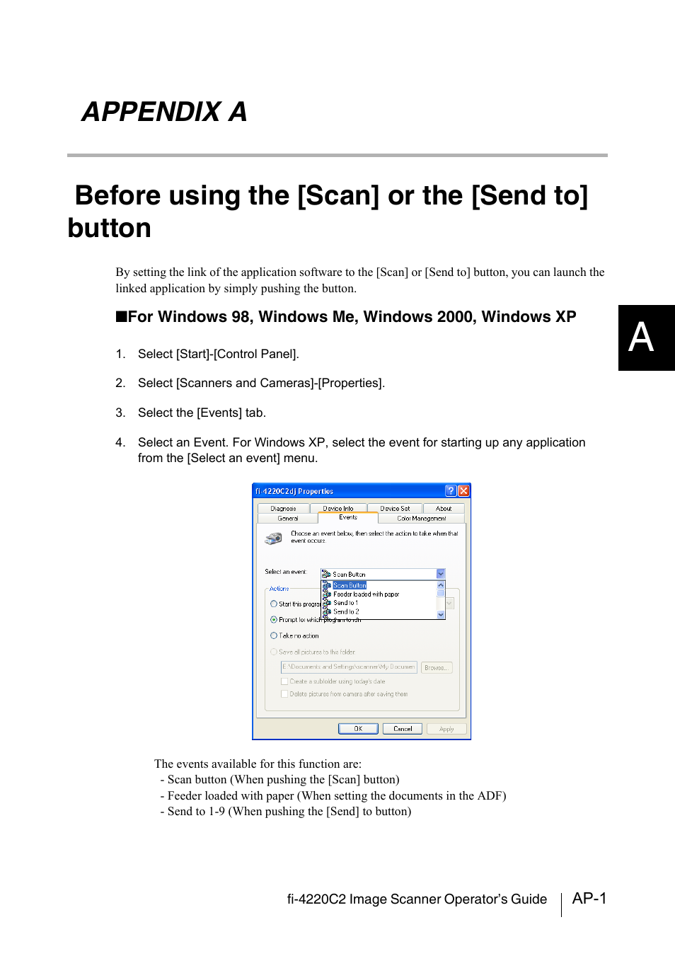 Appendix a before using the [scan] or | FUJITSU fi-4220C2 User Manual | Page 123 / 141