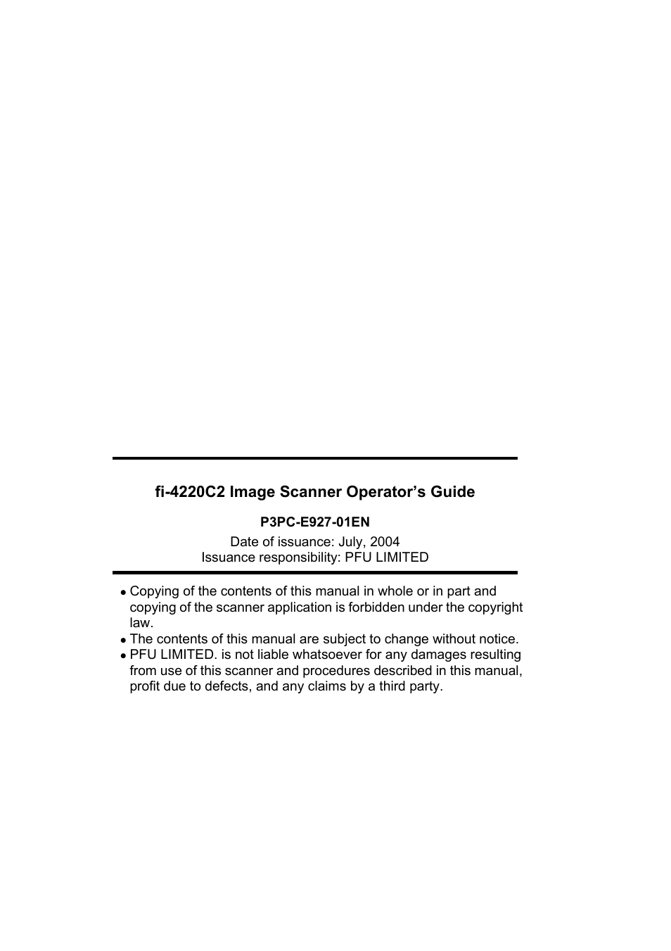 FUJITSU fi-4220C2 User Manual | Page 141 / 141
