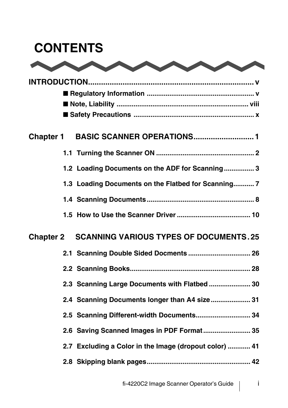 FUJITSU fi-4220C2 User Manual | Page 3 / 141