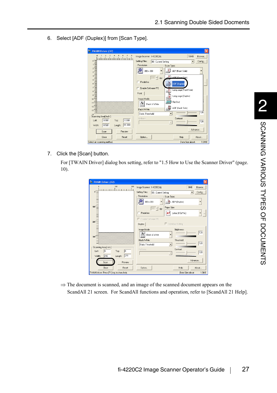 FUJITSU fi-4220C2 User Manual | Page 43 / 141