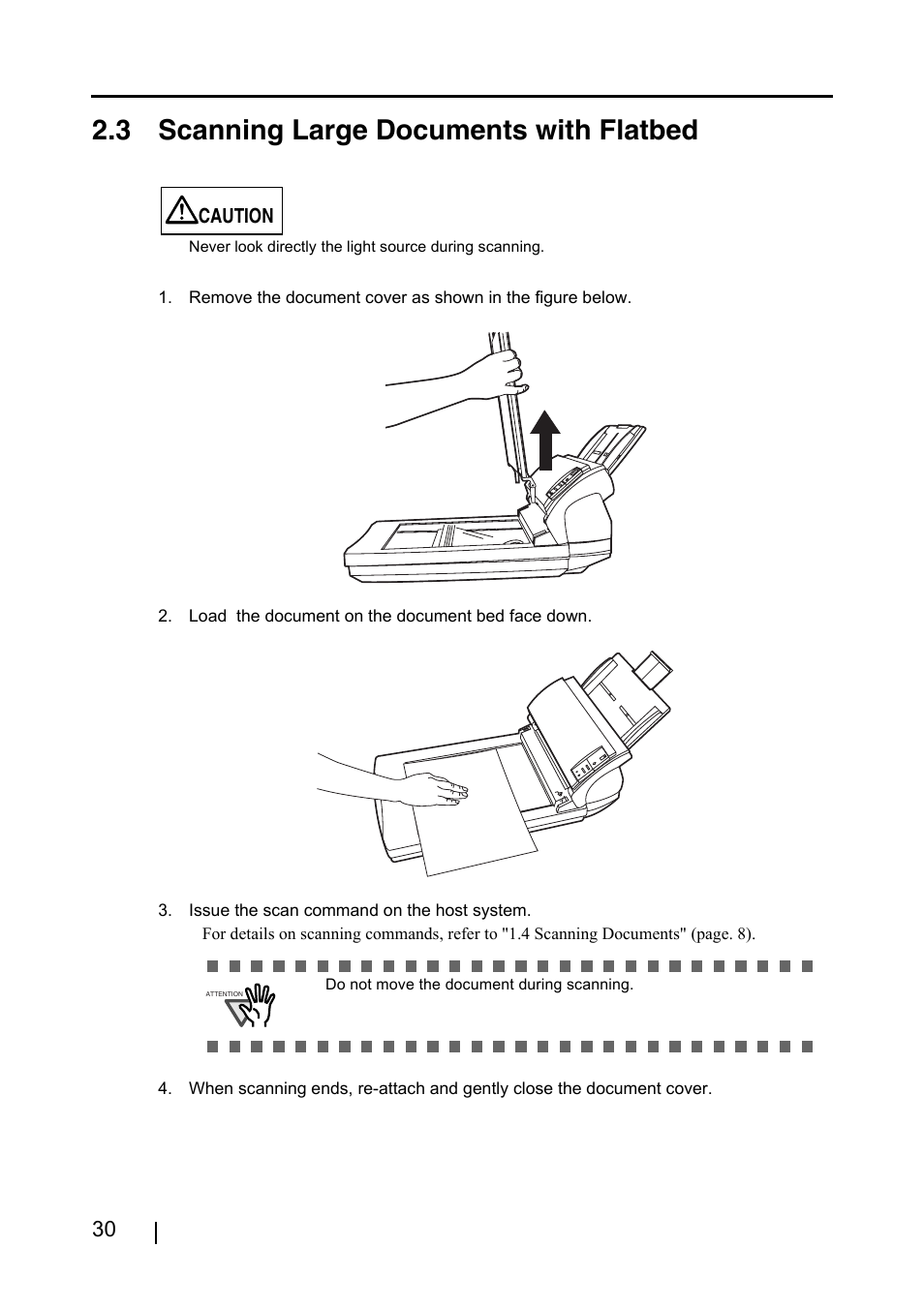 3 scanning large documents with flatbed | FUJITSU fi-4220C2 User Manual | Page 46 / 141