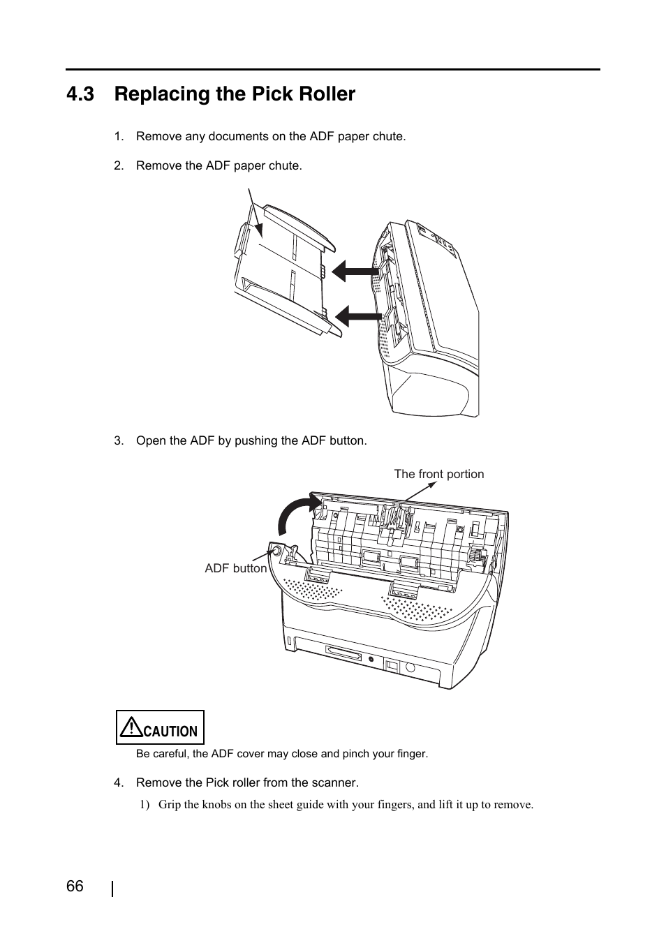 3 replacing the pick roller | FUJITSU fi-4220C2 User Manual | Page 82 / 141