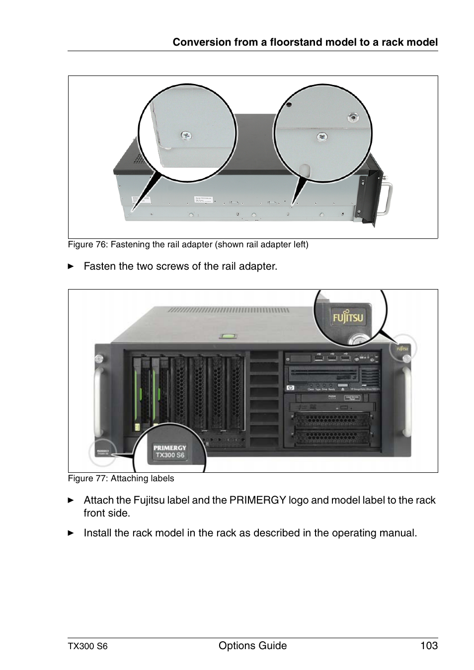 FUJITSU TX300 User Manual | Page 103 / 122