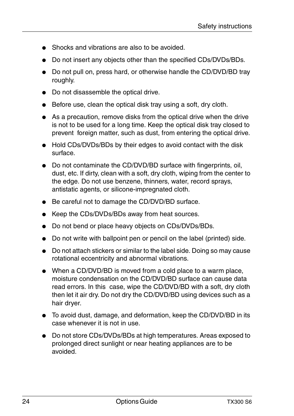 FUJITSU TX300 User Manual | Page 24 / 122
