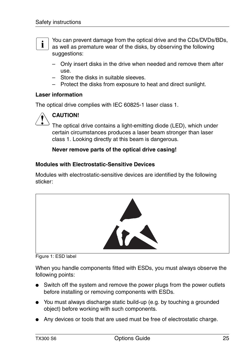 FUJITSU TX300 User Manual | Page 25 / 122