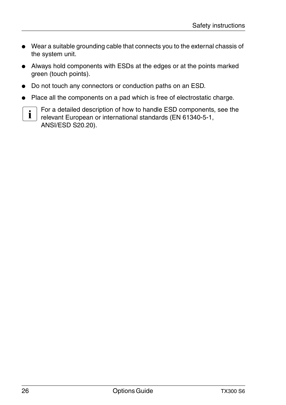 FUJITSU TX300 User Manual | Page 26 / 122