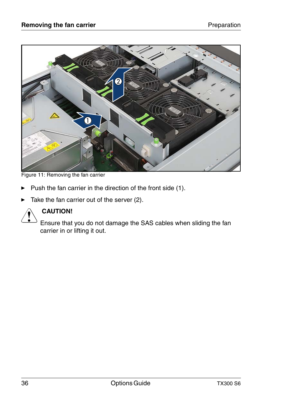 FUJITSU TX300 User Manual | Page 36 / 122