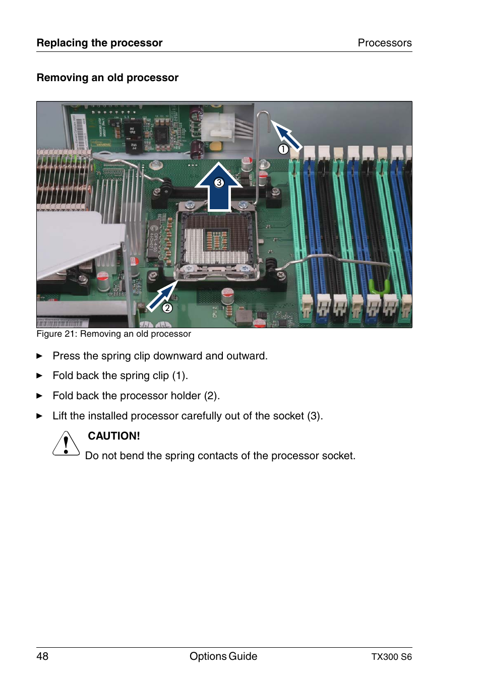 FUJITSU TX300 User Manual | Page 48 / 122