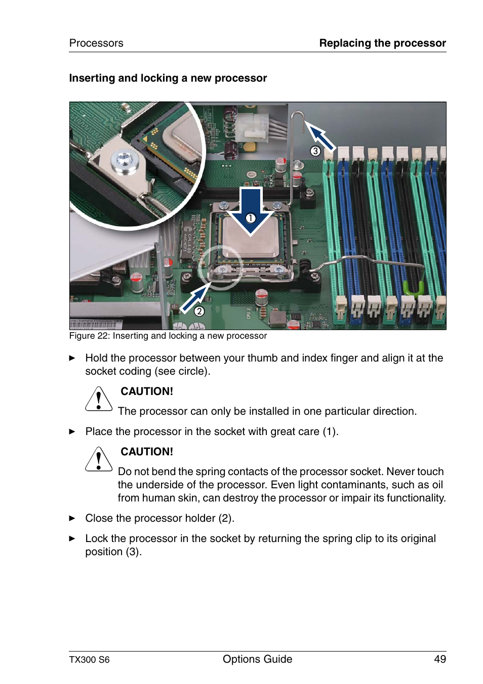 FUJITSU TX300 User Manual | Page 49 / 122