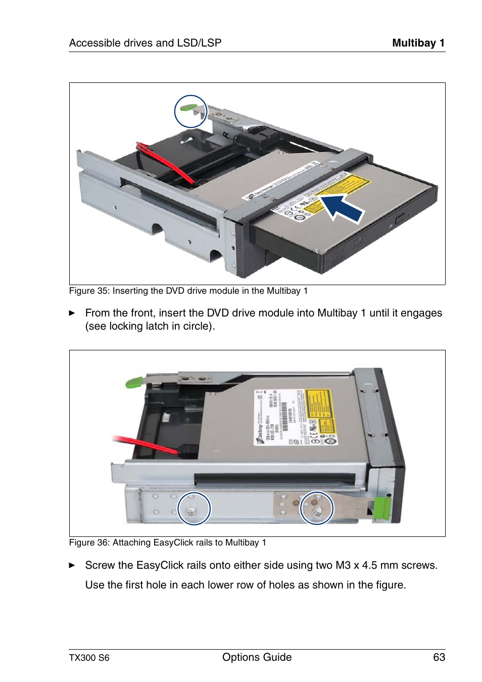 FUJITSU TX300 User Manual | Page 63 / 122