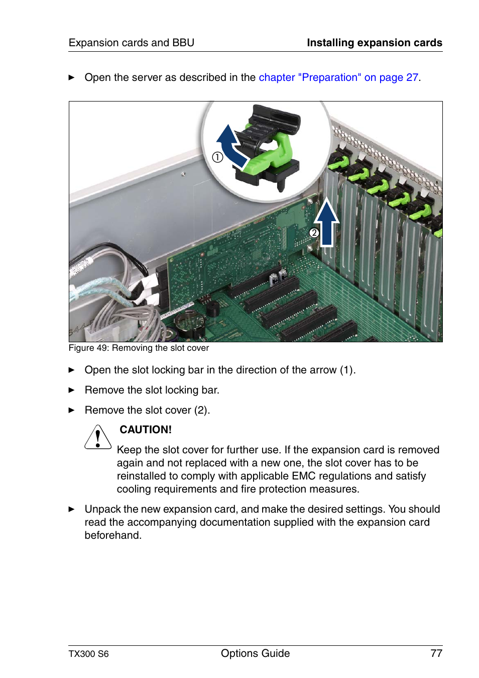 FUJITSU TX300 User Manual | Page 77 / 122