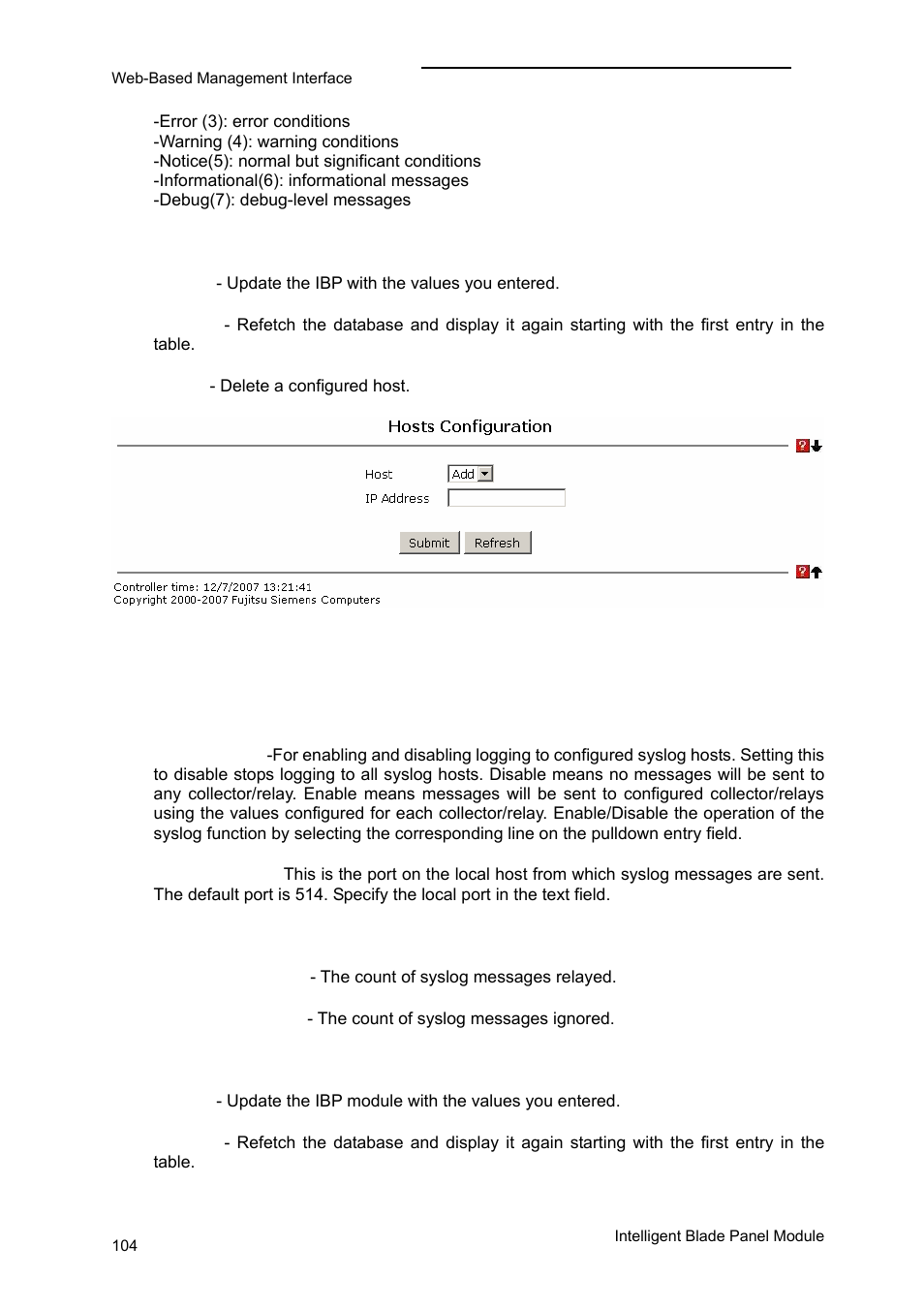 Extended configuration menu | FUJITSU PRIMERGY BX600 User Manual | Page 105 / 288