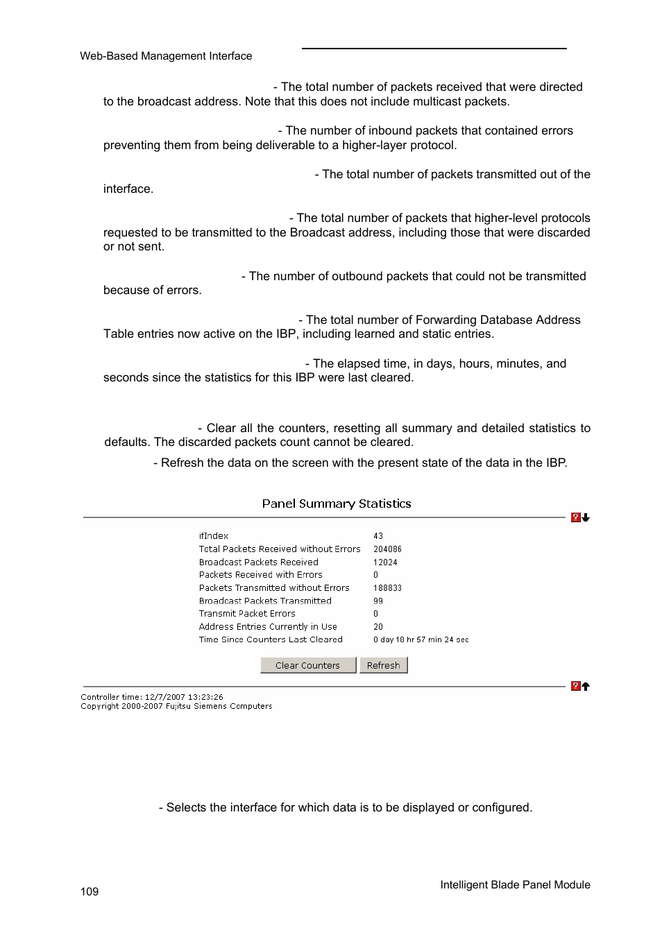 Extended configuration menu | FUJITSU PRIMERGY BX600 User Manual | Page 110 / 288