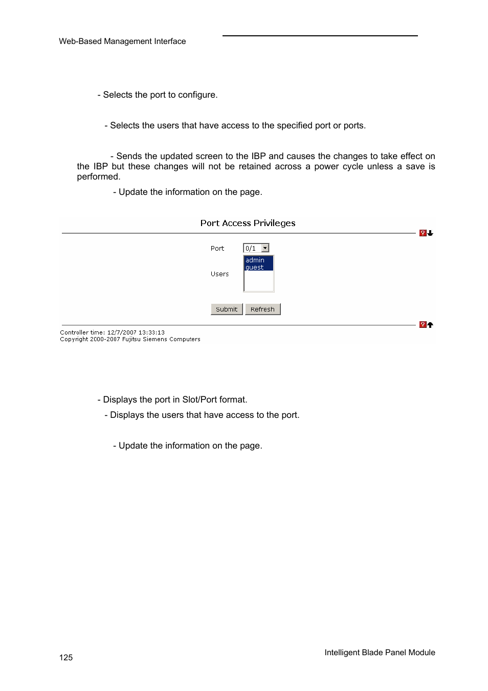 Extended configuration menu | FUJITSU PRIMERGY BX600 User Manual | Page 126 / 288