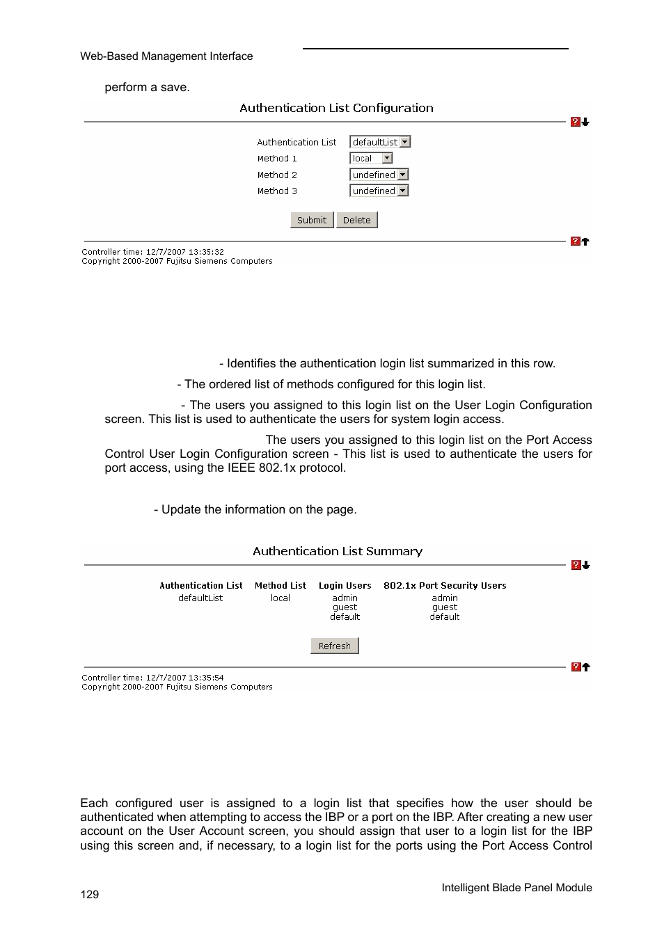 Extended configuration menu | FUJITSU PRIMERGY BX600 User Manual | Page 130 / 288