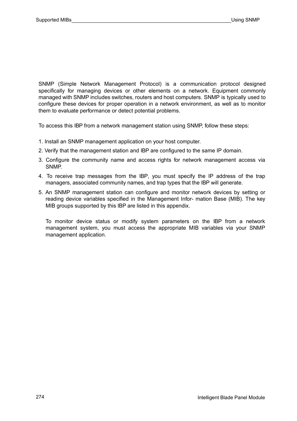 8 using snmp | FUJITSU PRIMERGY BX600 User Manual | Page 275 / 288